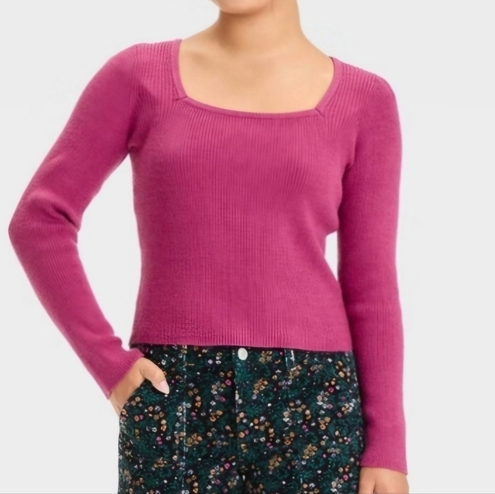 Art Class Ribbed Top in Mauve